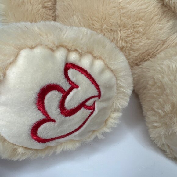 Kellytoy Large Plush Teddy Bear 20in Red Bow Rose Valentine Stuffed Animal Soft - Picture 3 of 9